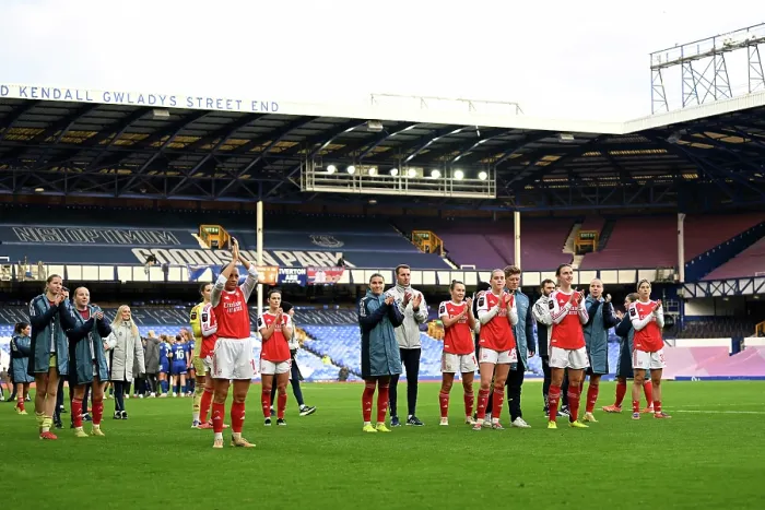 Framed Print : Everton v Arsenal - Barclays Women's Super League Everton v Arsenal - Barclays Women's Super League