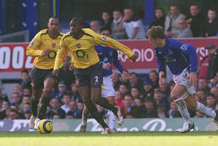 Framed Print : Everton's 1-0 Victory Over Arsenal: Abou Diaby vs. Phil Neville, FA Premiership, Goodison Park, 21st January 2006 Framed Print : Everton's 1-0 Victory Over Arsenal: Abou Diaby vs. Phil Neville, FA Premiership, Goodison Park, 21st January 2006