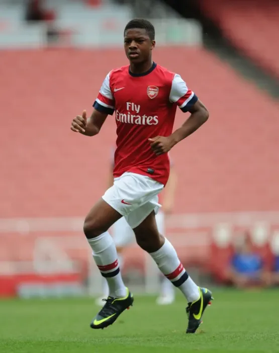 Framed Print : Exclusive: Chuba Akpom Shines in Arsenal U21's Victory over Blackburn Rovers