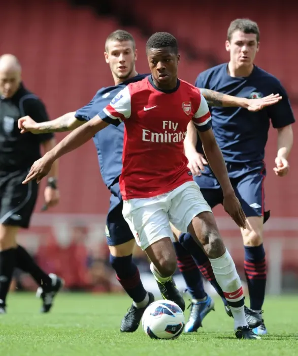 Framed Print : Exclusive: Chuba Akpom's Leading Role in Arsenal U21's Victory over Blackburn Rovers Framed Print : Exclusive: Chuba Akpom's Leading Role in Arsenal U21's Victory over Blackburn Rovers
