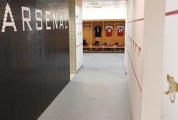 Exclusive: A Peek into Arsenal's Changing Room Before the Arsenal vs Southampton Match (Premier League, Emirates Stadium)