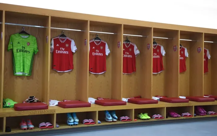 Framed Print : Exclusive: A Peek into Arsenal's Changing Room Before the Arsenal vs. Burnley Match (2019) Framed Print : Exclusive: A Peek into Arsenal's Changing Room Before the Arsenal vs. Burnley Match (2019)
