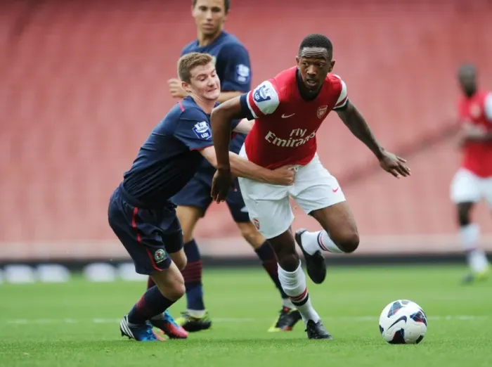 Framed Print : Exclusive: Sanchez Watt vs. Jack O'Connell Clash in Arsenal U21 vs. Blackburn Rover's Premier League Showdown Framed Print : Exclusive: Sanchez Watt vs. Jack O'Connell Clash in Arsenal U21 vs. Blackburn Rover's Premier League Showdown