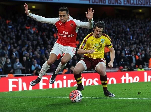 FA Cup Clash: Alexis Sanchez Attacked by Joey Barton - Arsenal vs Burnley
