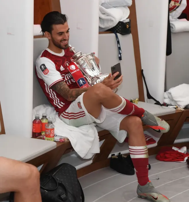 Framed Print : Empty FA Cup Final: Dani Ceballos of Arsenal at Wembley Amid Coronavirus Pandemic (Arsenal vs. Chelsea, 2020) Framed Print : Empty FA Cup Final: Dani Ceballos of Arsenal at Wembley Amid Coronavirus Pandemic (Arsenal vs. Chelsea, 2020)