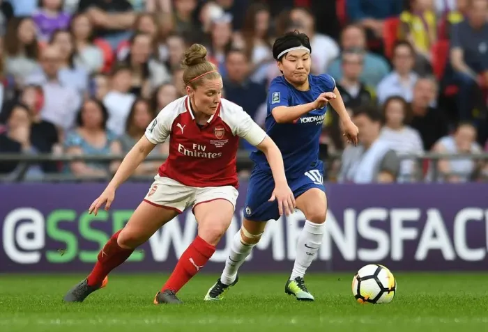 Framed Print : FA Cup Final Showdown: A Battle of Stars - Kim Little vs Ji So-yun (Arsenal Women vs Chelsea Ladies) Framed Print : FA Cup Final Showdown: A Battle of Stars - Kim Little vs Ji So-yun (Arsenal Women vs Chelsea Ladies)