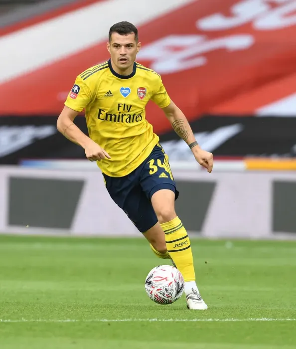 Framed Print : FA Cup Quarterfinal: Granit Xhaka Leads Arsenal Against Sheffield United Framed Print : FA Cup Quarterfinal: Granit Xhaka Leads Arsenal Against Sheffield United