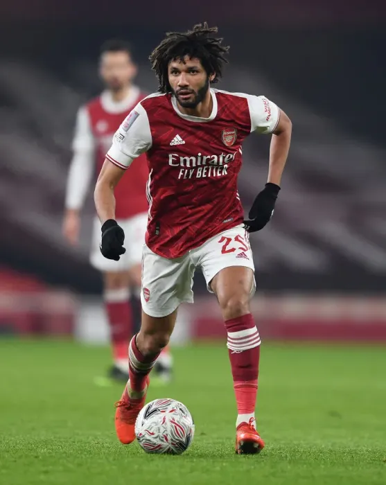 Framed Print : FA Cup Third Round: Elneny's Determined Performance - Arsenal vs Newcastle United