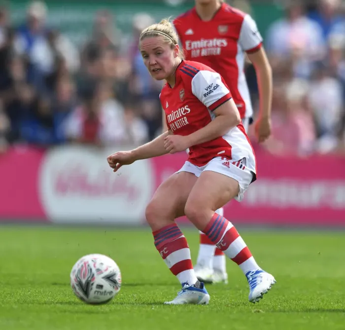 Framed Print : FA Cup Semi-Final Showdown: Kim Little of Arsenal Faces Off Against Chelsea Women Framed Print : FA Cup Semi-Final Showdown: Kim Little of Arsenal Faces Off Against Chelsea Women