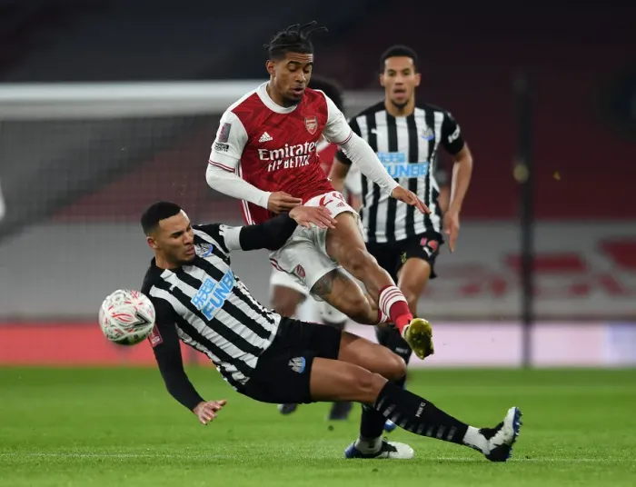 Framed Print : FA Cup Showdown: Nelson vs Lascelles - Arsenal vs Newcastle United