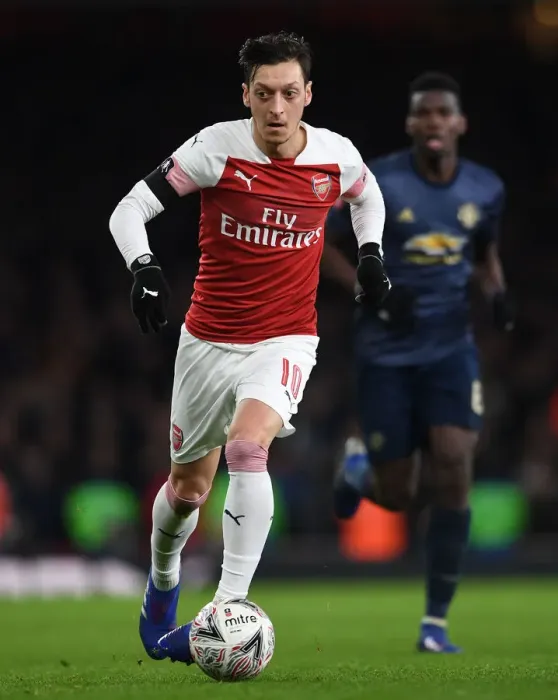 Framed Print : FA Cup Showdown: Ozil Ignites Arsenal's Battle Against Manchester United Framed Print : FA Cup Showdown: Ozil Ignites Arsenal's Battle Against Manchester United