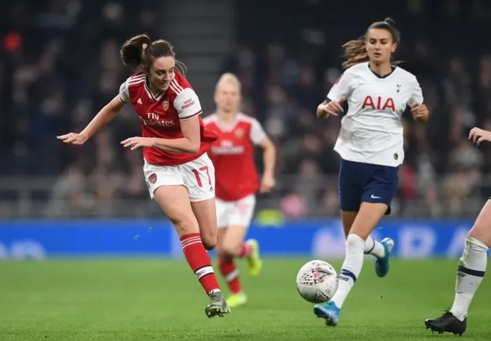 Framed Print : FA Womens Super League: Showdown between Tottenham Hotspur and Arsenal