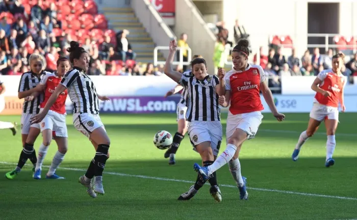 Framed Print : FA WSL Continental Cup Final 2015: Arsenal Ladies vs Notts County Ladies Framed Print : FA WSL Continental Cup Final 2015: Arsenal Ladies vs Notts County Ladies