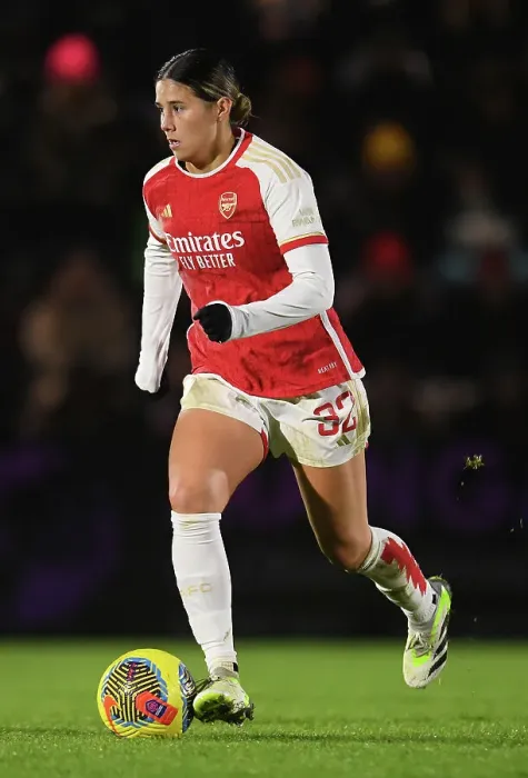 Framed Print : FA WSL Cup 2023-24: Kyra Cooney-Cross of Arsenal Faces Off Against Tottenham Hotspur Women Framed Print : FA WSL Cup 2023-24: Kyra Cooney-Cross of Arsenal Faces Off Against Tottenham Hotspur Women