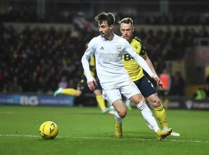 Framed Print : Fabio Vieira in Action: Arsenal vs. Oxford United - FA Cup 2023 Framed Print : Fabio Vieira in Action: Arsenal vs. Oxford United - FA Cup 2023