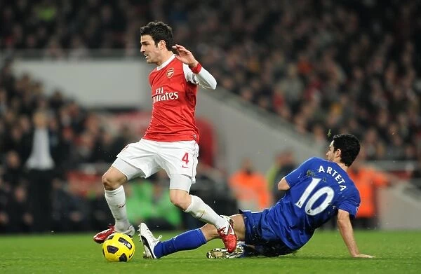 Fabregas vs Arteta: Arsenal's Edge in Intense Rivalry - Arsenal FC 2-1 Everton, Premier League, Emirates Stadium (2011)