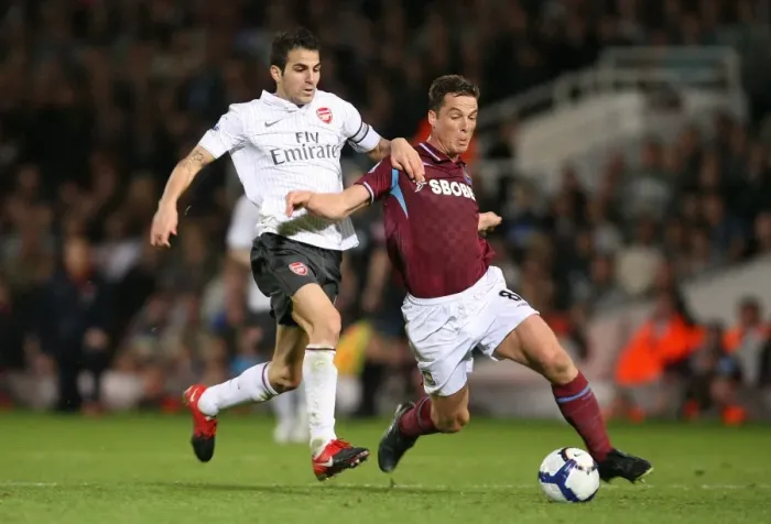 Framed Print : Fabregas vs. Parker: The Battle of Midfield at Upton Park, 2009 Framed Print : Fabregas vs. Parker: The Battle of Midfield at Upton Park, 2009
