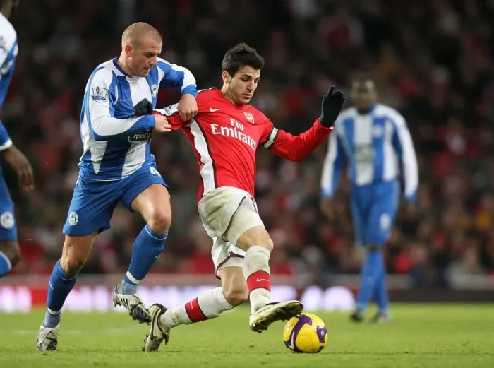 Framed Print : Fabregas's Determined Performance: Arsenal's 1-0 Victory Over Wigan, 6 / 12 / 2008 Framed Print : Fabregas's Determined Performance: Arsenal's 1-0 Victory Over Wigan, 6 / 12 / 2008