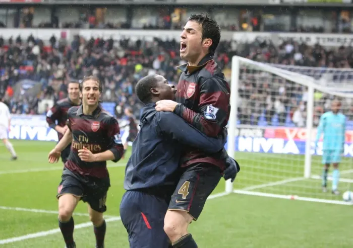 Framed Print : Fabregas's Triumph: Arsenal's Thrilling 3-2 Win Over Bolton Wanderers (Fabregas, Eboue, Flamini)