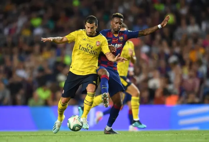 Framed Print : FC Barcelona vs. Arsenal: 2019 Pre-Season Clash at Nou Camp, Spain Framed Print : FC Barcelona vs. Arsenal: 2019 Pre-Season Clash at Nou Camp, Spain