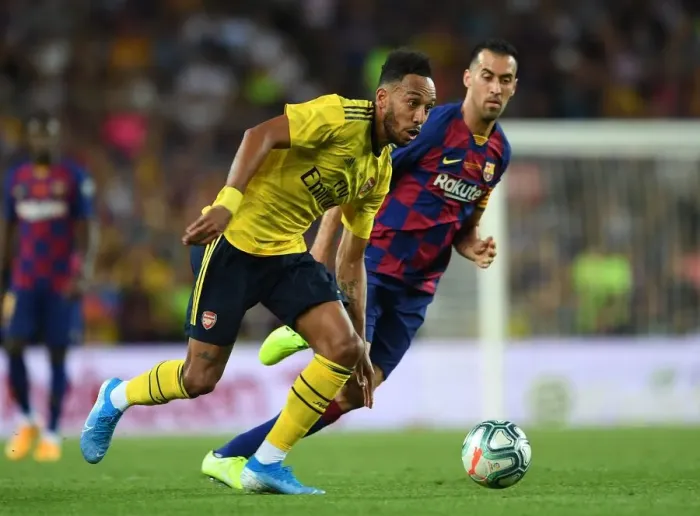 Framed Print : FC Barcelona vs. Arsenal: 2019 Pre-Season Friendly at Nou Camp Framed Print : FC Barcelona vs. Arsenal: 2019 Pre-Season Friendly at Nou Camp