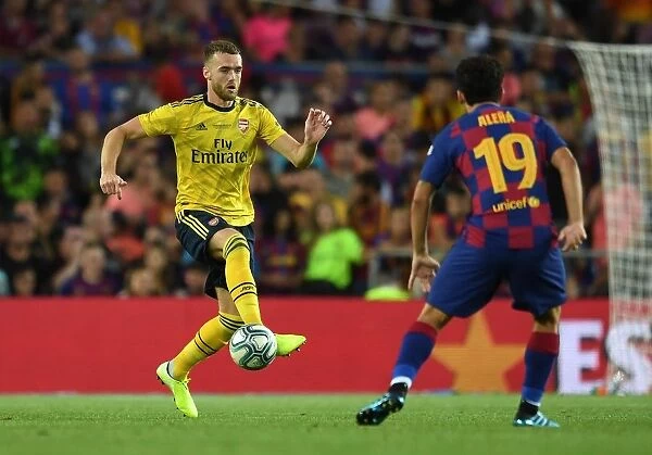 FC Barcelona vs. Arsenal: Calum Chambers in Action at the 2019 Pre-Season Friendly