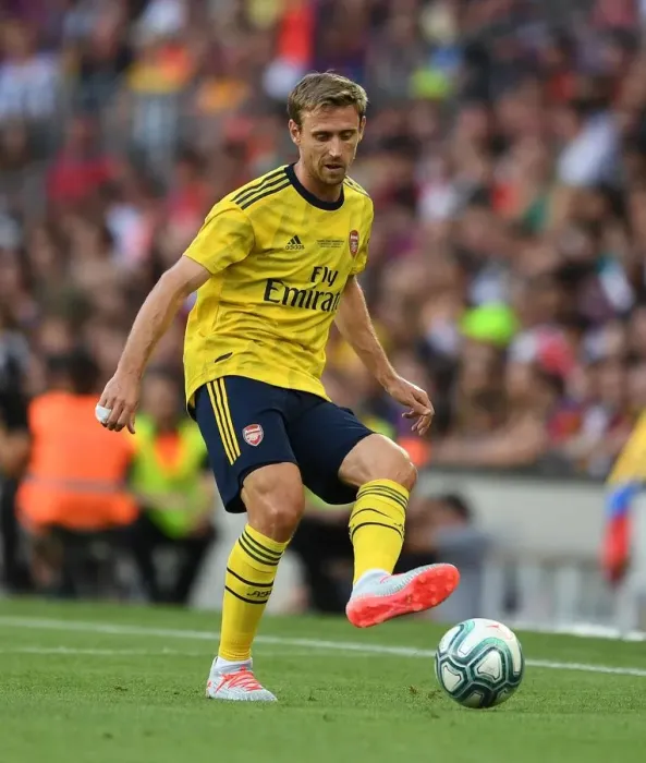 Framed Print : FC Barcelona vs. Arsenal: Nacho Monreal in Action during the 2019-20 Pre-Season Friendly Framed Print : FC Barcelona vs. Arsenal: Nacho Monreal in Action during the 2019-20 Pre-Season Friendly