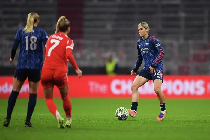 Framed Print : FC Bayern Munchen v Arsenal FC - UEFA Women's Champions League 2025 / 26 League Phase MD3 FC Bayern München v Arsenal FC - UEFA Women's Champions League 2025 / 26 League