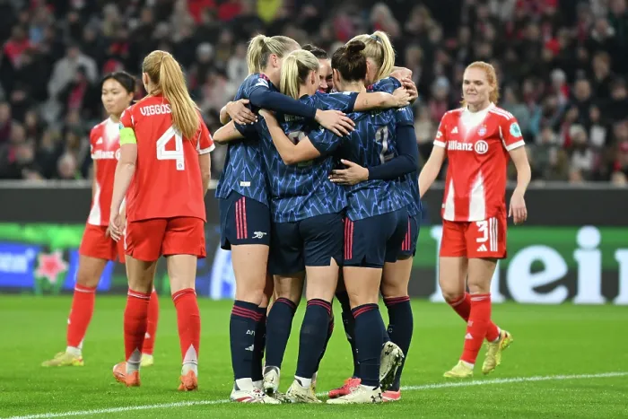 Framed Print : FC Bayern Munchen v Arsenal FC - UEFA Women's Champions League 2025 / 26 League Phase MD3 FC Bayern München v Arsenal FC - UEFA Women's Champions League 2025 / 26 League