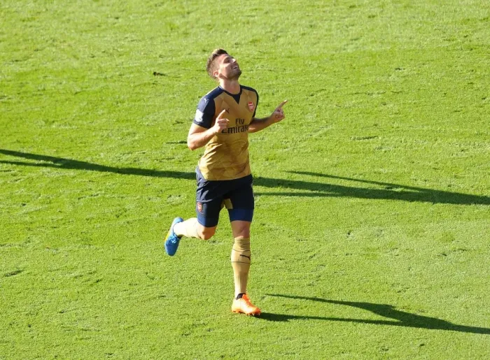 Framed Print : Five-Goal Frenzy: Olivier Giroud's Epic Performance Against Leicester City, Premier League 2015 / 16