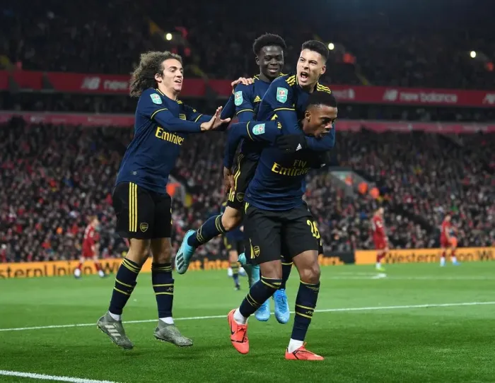 Framed Print : Five-Star Arsenal: Joe Willock's Brace Powers Upset Win Against Liverpool in Carabao Cup Framed Print : Five-Star Arsenal: Joe Willock's Brace Powers Upset Win Against Liverpool in Carabao Cup