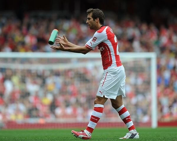Flamini in Action: Arsenal vs Benfica, Emirates Cup 2014