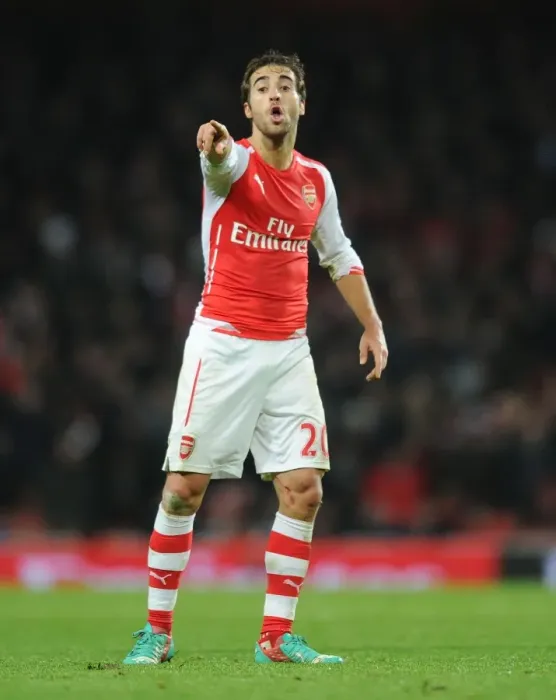 Framed Print : Flamini in Action: Arsenal vs Southampton, Premier League 2014-15