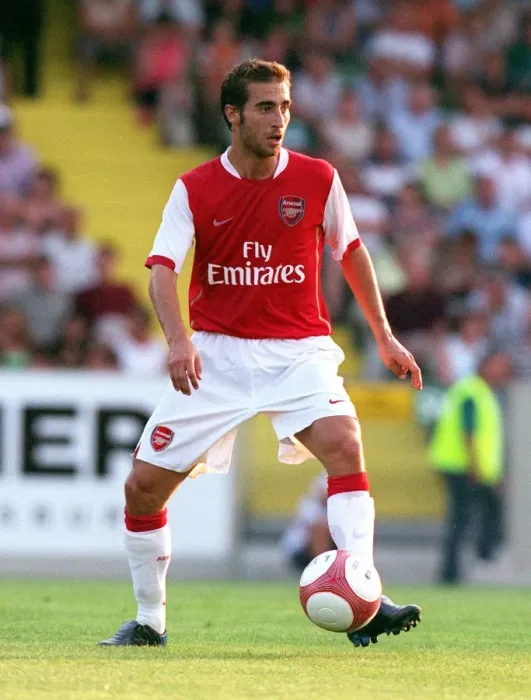 Framed Print : Flamini in Action: Arsenal's Victory Over SV Mattersburg (2006)
