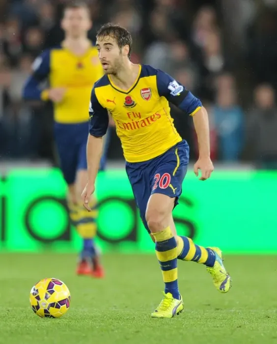Framed Print : Flamini in Action: Swansea vs Arsenal, Premier League 2014-15