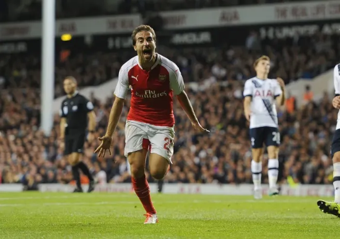 Framed Print : Flamini Scores the Decisive Goal: Arsenal Wins Capital One Cup Clash Against Tottenham Framed Print : Flamini Scores the Decisive Goal: Arsenal Wins Capital One Cup Clash Against Tottenham
