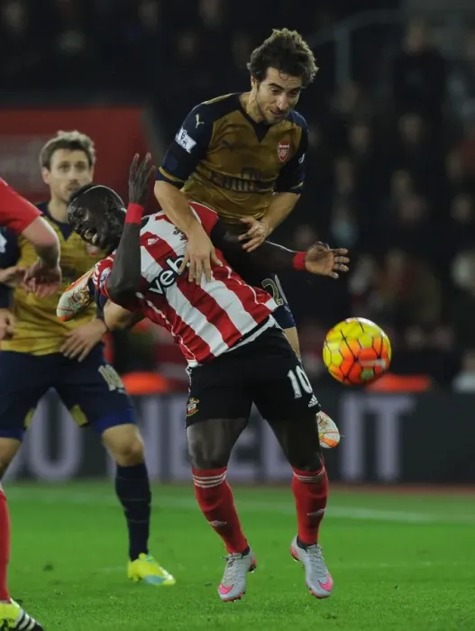 Framed Print : Flamini vs Mane: A Footballing Battle at Southampton (2015-16) Framed Print : Flamini vs Mane: A Footballing Battle at Southampton (2015-16)