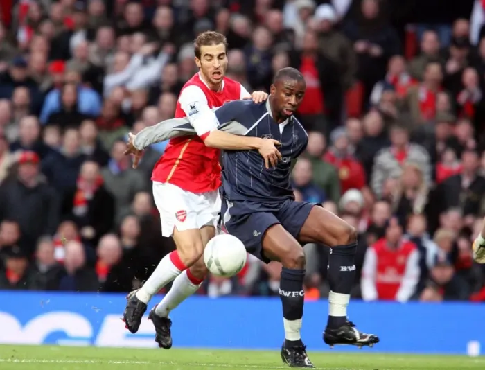 Framed Print : Flamini vs. Meite: 1-1 Stalemate in FA Cup Clash at Emirates Stadium, Arsenal vs. Bolton (2007)
