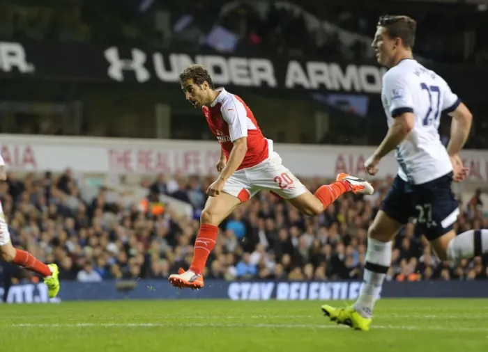 Framed Print : Flamini's Double Strike: Arsenal's Surprising Victory Over Tottenham in Capital One Cup