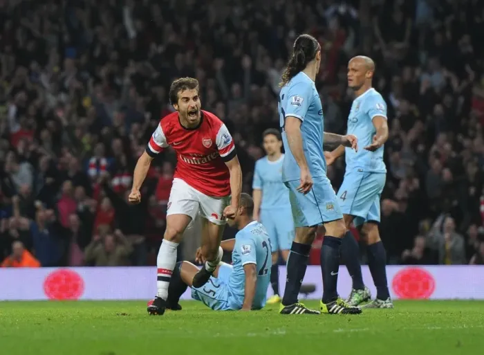 Framed Print : Flamini's Thriller: Arsenal's Dramatic Win Against Manchester City (2013 / 14)