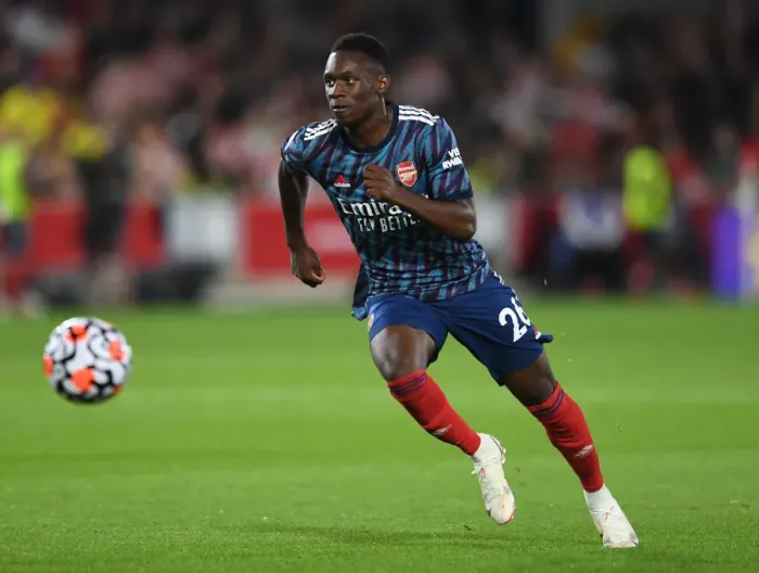 Framed Print : Flo Balogun: In Action against Brentford, Premier League 2021-22