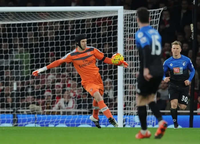 Framed Print : Focused Cech: Arsenal vs Bournemouth, Premier League 2015-16 Framed Print : Focused Cech: Arsenal vs Bournemouth, Premier League 2015-16