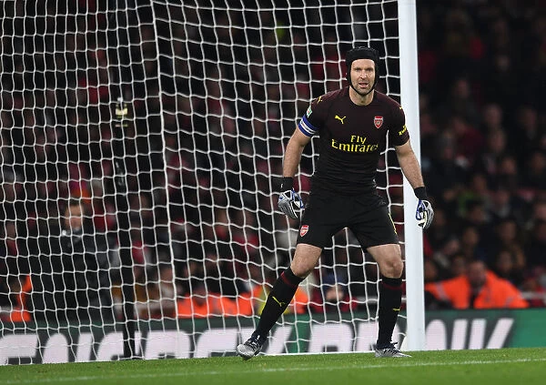 Focused Cech Stands Firm: Arsenal's Unyielding Guardian in Carabao Cup Clash vs. Blackpool
