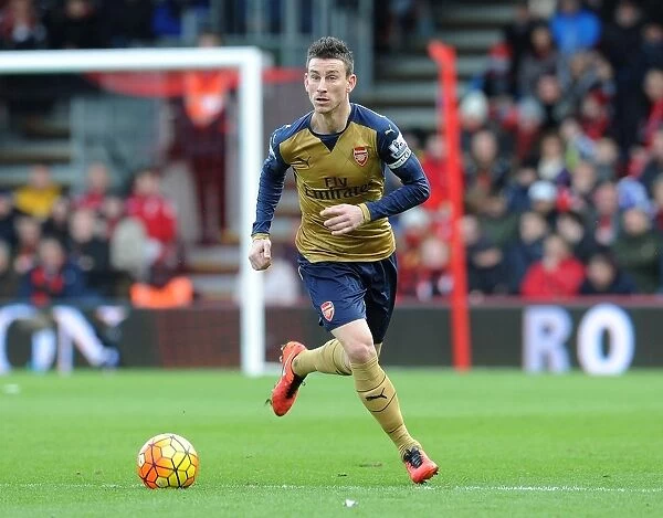 Focused Koscielny: Arsenal Star in Action against Bournemouth (2015-16)
