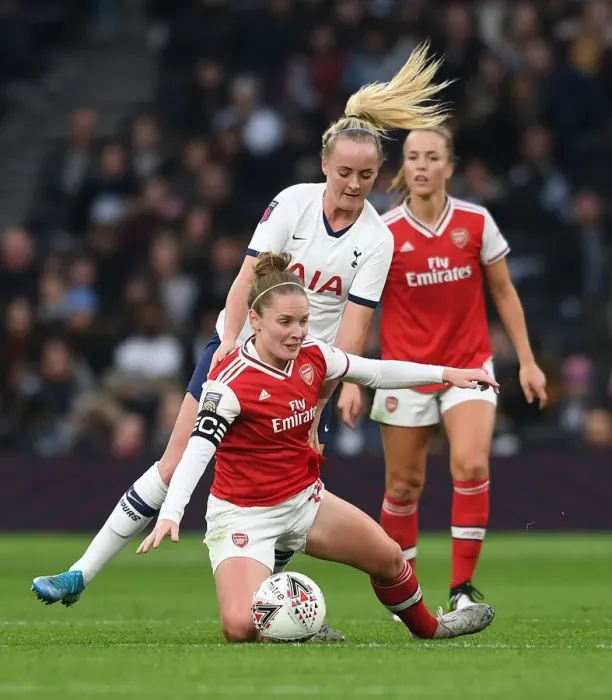 Framed Print : Foul on Kim Little: Tottenham vs. Arsenal, FA Womens Super League Framed Print : Foul on Kim Little: Tottenham vs. Arsenal, FA Womens Super League