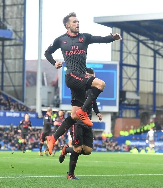 Four-Goal Rampage: Arsenal's Dominant Performance Against Everton with Aaron Ramsey's Hat-Trick (2017-18)