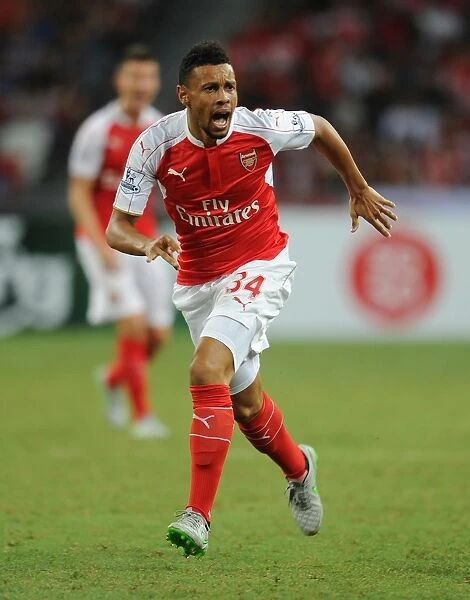 Francis Coquelin in Action: Arsenal vs Everton, 2015 Asia Trophy, Singapore