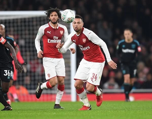 Francis Coquelin in Action: Arsenal vs West Ham United, Carabao Cup Quarterfinal
