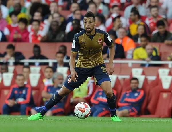 Francis Coquelin: Arsenal Midfielder in Action Against Olympique Lyonnais, Emirates Cup 2015 / 16