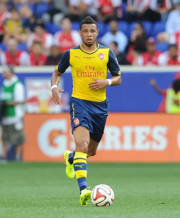 Framed Print : Francis Coquelin (Arsenal). New York Red Bulls 1: 0 Arsenal. Pre Season Friendly. Red Bulls Arena Framed Print : Francis Coquelin (Arsenal). New York Red Bulls 1: 0 Arsenal. Pre Season Friendly. Red Bulls Arena